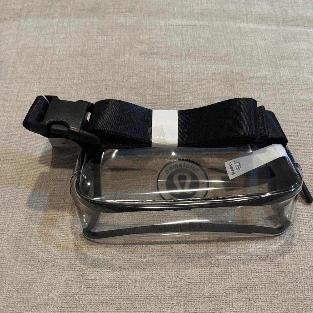 Lemon Transparent Bag with Black and White Logo - Picture 4 of 4